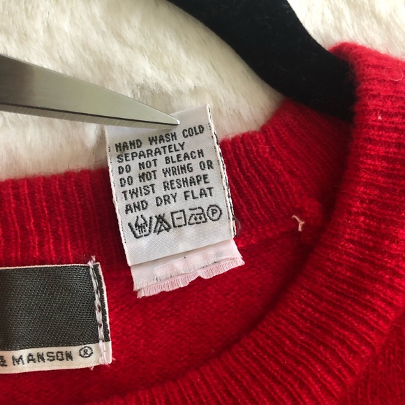 Intro Fenn Wright Manson Wool Blend Red Sweater - Picture 5 of 6